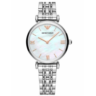 Emporio Armani Damenuhr Quartz Silber Gold Rose