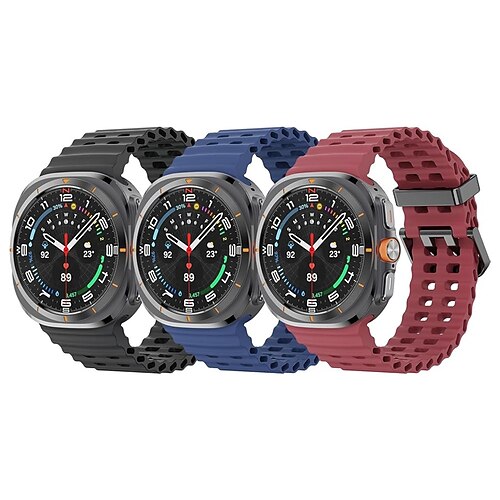 4 Packung Uhrenarmband für Samsung Ultra ansehen Silikon Ersatz Gurt Verstellbar Ocean Armband Armband Image