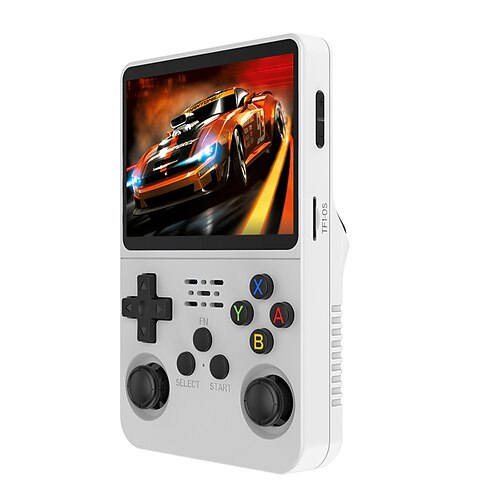 R36s Handheld-Spielkonsole 3,5-Zoll-IPS-Bildschirm Retro-Spielkonsole Linux-Systembildschirm Tragbarer Taschen-Videoplayer Reiseutensilien 64 GB und 128 GB extra großer Speicher