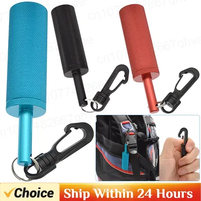 Diving Safety Rattle Stick Signal Bell With 360° Rotating Quick Hook Colored Aluminum Alloy