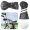 Fairway Wood Head Cover PU Leather Golf Driver Headcover Waterproof Golf Wood Head Cover for Woods