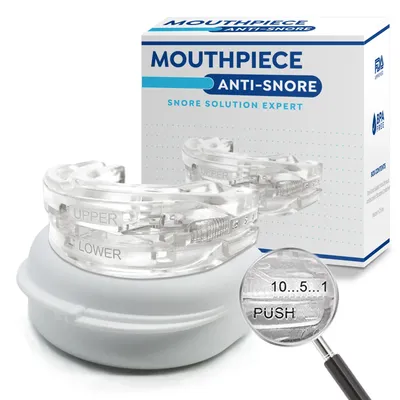 Anti Snoring Mouth Guard Adjustable Anti-Snoring Mouthpiece Improve Sleeping Teeth Bruxism And Apnea