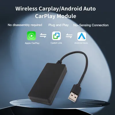 Plug and Play Carbitlink Smartlink Phonelink Adapter to Wireless CarPlay Android AUTO dongle Box