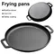 30cm Cast Iron Pancake Pizza Pan with Dual Handles Steak Pork Chicken Cooking Pot Kitchen Outdoor