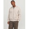 Kapuzensweatjacke JACK & JONES "JJEURBAN EDGE SWEAT ZIP HOOD NOOS", Herren, Gr. XL, gelb (moonbeam), angeraute Sweatware, Obermaterial: 70% Baumwolle, 30% Polyester, unifarben, modisch, weit taillenbedeckt, ohne Ausschnitt, Langarm Rippbündchen,...