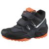 Winterstiefel GEOX "J NEW SAVAGE BOY B ABX", Kinder, Gr. 30, blau (navy, schwarz, orange), Lederimitat, Textil, casual, Schuhe, Klettstiefel, Babystiefel Snowboots mit Reflektoren