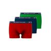 Boxershorts TOM TAILOR "Buffer", Herren, Gr. XL, bunt (rot, navy, grün), Single Jersey, Obermaterial: 95% Baumwolle, 5% Elasthan, unifarben, bequem, Unterhosen, mit angenehmen Logobund