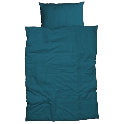 Bettwäsche CASATEX "Uni", blau (petrol), B/L: 135cm x 200cm, , Satin, B/L: 80cm x 80cm, Satin, Obermaterial: 100% Baumwolle, Bettwäsche, Uni Design, Reißverschluss, tolle Farben Image