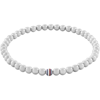 Armband TOMMY HILFIGER "METAL BEADS, 2780937, 2780938, 2780939", bunt (edelstahlfarben, weiß, blau, rot), Armbänder, Dam