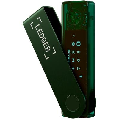 LEDGER Krypto Hardware-Wallet "Nano X", grün (emerald grün), B:1,86cm H:7,2cm T:1,18cm, Chipkartenleser