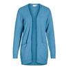 Strickjacke VILA "VIRIL OPEN L/S KNIT CARDIGAN - NOOS", Damen, Gr. M (38), blau (blissful blau detail:light melange), Strick, Obermaterial: 50% Viskose, 27% Nylon, 23% Polyester, meliert, modisch, regular fit hüftbedeckend, V-Ausschnitt, Langarm,...