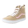 Sneaker VANS "Filmore Hi VansGuard", Gr. 37, beige (cozy plaid incense), Leder, Textil, Synthetik, sportlich, Schuhe Schnürboots Sneakerboots Skaterschuh Sneaker high