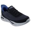 Slip-On Sneaker SKECHERS "ARCH FIT ORVAN-KINCADE", Herren, Gr. 43, schwarz-weiß (schwarz, weiß), Textil, sportlich, Schuhe, Trainingsschuh, Schnürschuh, Schlupfschuh mit Memory Foam, Topseller