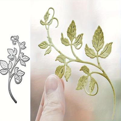 TEMU Leaf Cutting Dies Etching Process Diy Carbon Steel Greeting Card Making Scrapbook Template