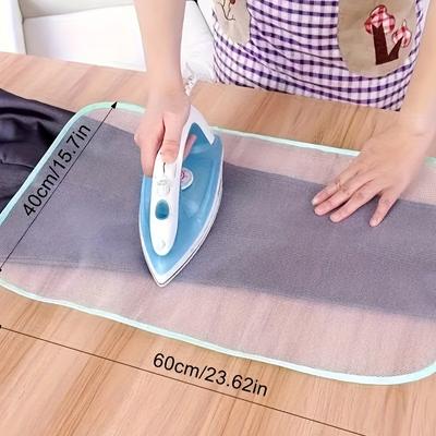 TEMU 1pc, Household Garment Steaming Cloth High Temperature Heat Insulation Mesh Pad Ironing Clothes Protector Mesh Cloth Steam Ironing Pad Cloth Ironing Board