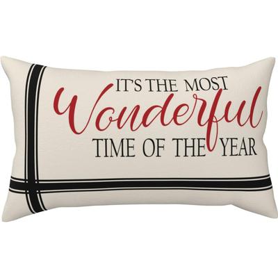 TEMU 1pc Linen Christmas Pillow Cover, 