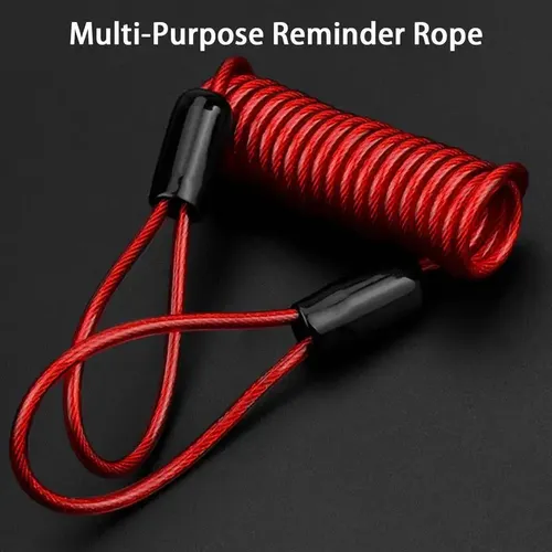 Câble de rappel de verrouillage, câble de verrouillage de disque pour protection antivol, fil d'acier de sécurité, ULde rappel à ressort pour scooter et moto