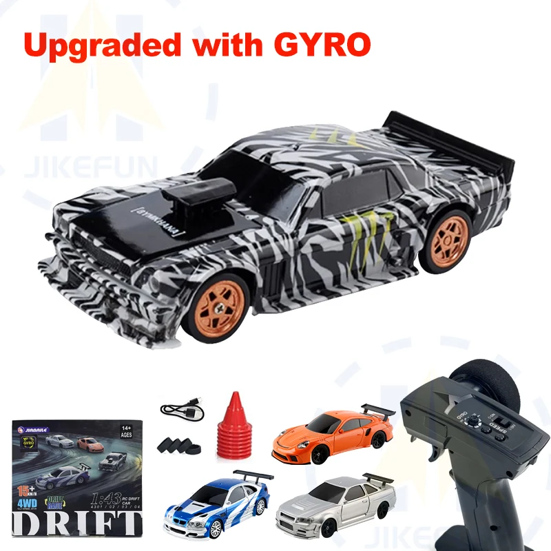 Gyroscope amélioré 1/43 RC, voiture de course à dérive RTR 4WD, modèle radiocommande haute vitesse 2.4G, véhicule de course à dérive, Mini cadeaux