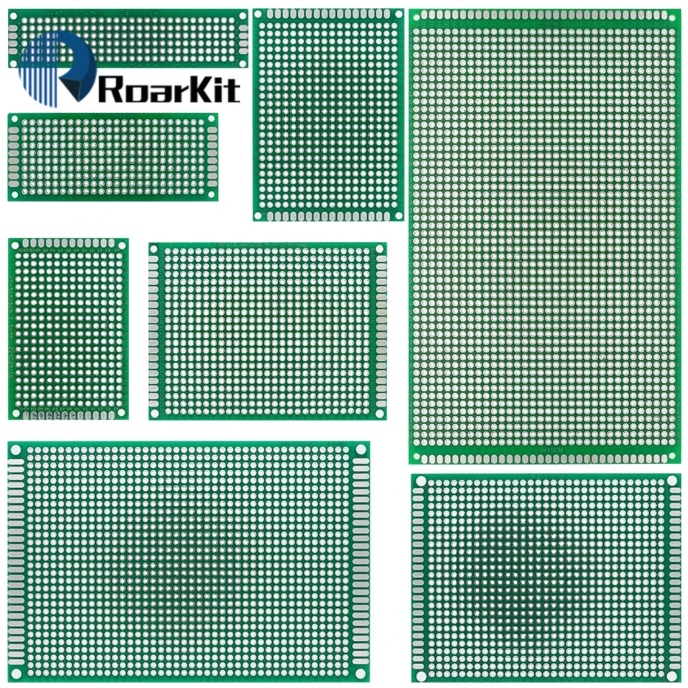Platine de prototypage double face PCB universel, kit électronique de bricolage, 2x8, 3x7, 4x6, 5x7, 6x8, 7x9, 8x12, 9x15 cm