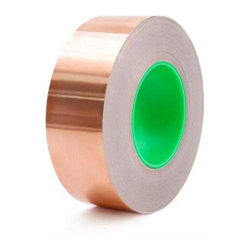 Kupferband 30 m x 50 mm, Premium-Kupferfolienband, EMV-Klebeband, Abschirmklebeband für