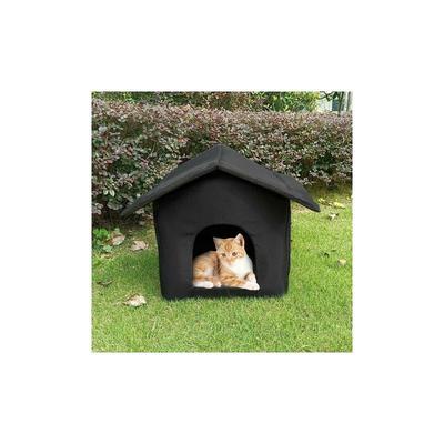 Wetterfestes Katzenhaus für den Außenbereich, Hundehaus für den Innenbereich, faltbares Image