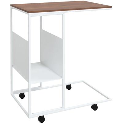 Vidaxl - Beistelltisch mit Rollen Weiß 55x36x63,5 cm Holzwerkstoff Image