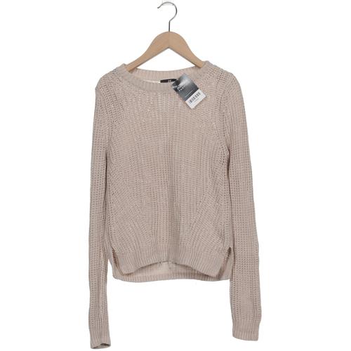 H&M Damen Pullover, Gr. 36, cremeweiß, Baumwolle, Synthetik