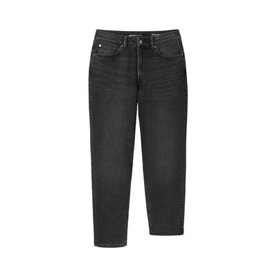 TOM TAILOR DENIM Damen Mom Fit Jeans, schwarz, Uni, Gr. 28 Image