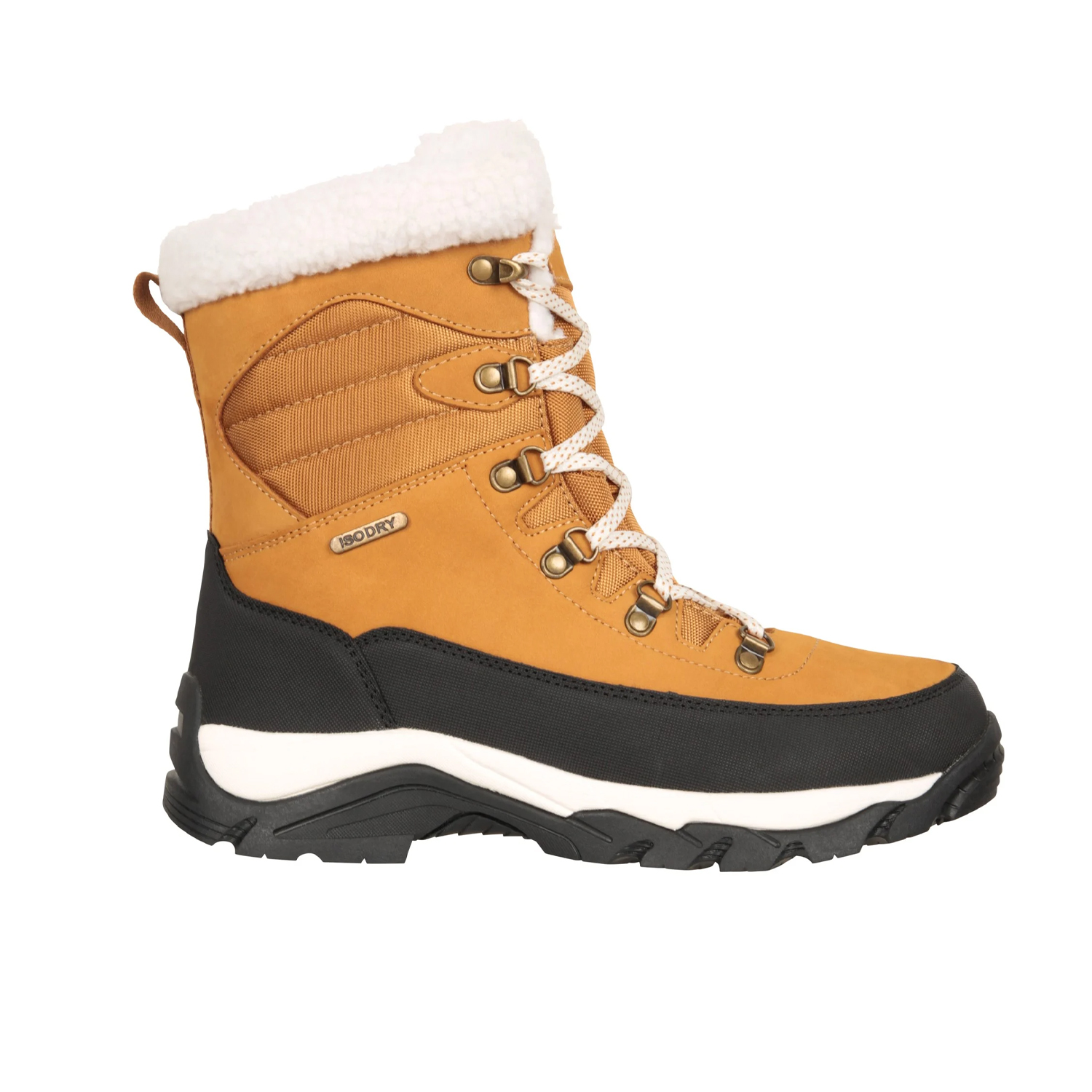 Mountain Warehouse Innsbruck wasserdichte Schneestiefel aus Leder für Damen (Braun)
