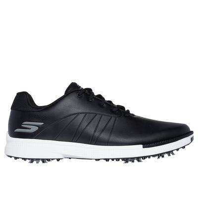 Skechers Men's GO GOLF Tempo Shoes | Size 8.5 Extra Wide | Black/White | Synthetic/Textile