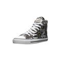 Sneaker ETHLETIC "White Cap Hi Cut", Gr. 43, schwarz-weiß (letters schwarz, just weiß), Obermaterial: 100% Baumwolle; Futter: 100% Baumwolle; Decksohle: 100% Baumwolle; Sohle: 100% Naturkautschuk, Schuhe Canvassneaker Sneaker high Sneakerboots,...