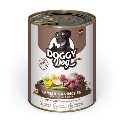 24x800g Doggy Dog Adult Lamm & Kaninchen Hundefutter nass