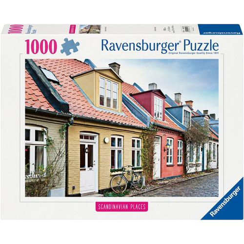 Puzzle RAVENSBURGER ""Scandinavian Places, Häuser in Aarhus, Dänemark"" Puzzles bunt Kinder Made in Germany; FSC - schützt Wald weltweit