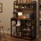 Stand Bakers Rack with Power Outlet, Kitchen Baker Rack, 6-Tier Large Freestanding Utility Storage Shelf for Kitchen Living Room