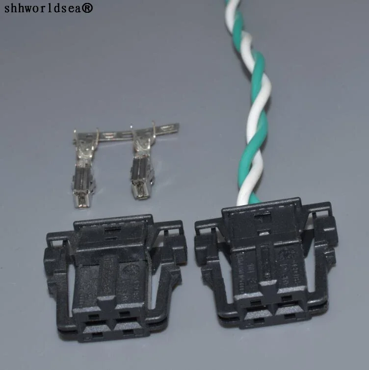 Shhworldsea 2 Pin 2 Way Audio Lautsprecher 2P Stecker Stecker mit Draht Kabel Zopf für VW Audi 4E0 971 942 1418796 -3 B Image