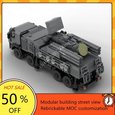 459PCS PANTSIR S1 TURRET Space War Waffe MOC SpaceShip Schlacht Modell Baustein Architektur DIY Bildung Montage Spielzeug geschenk Image