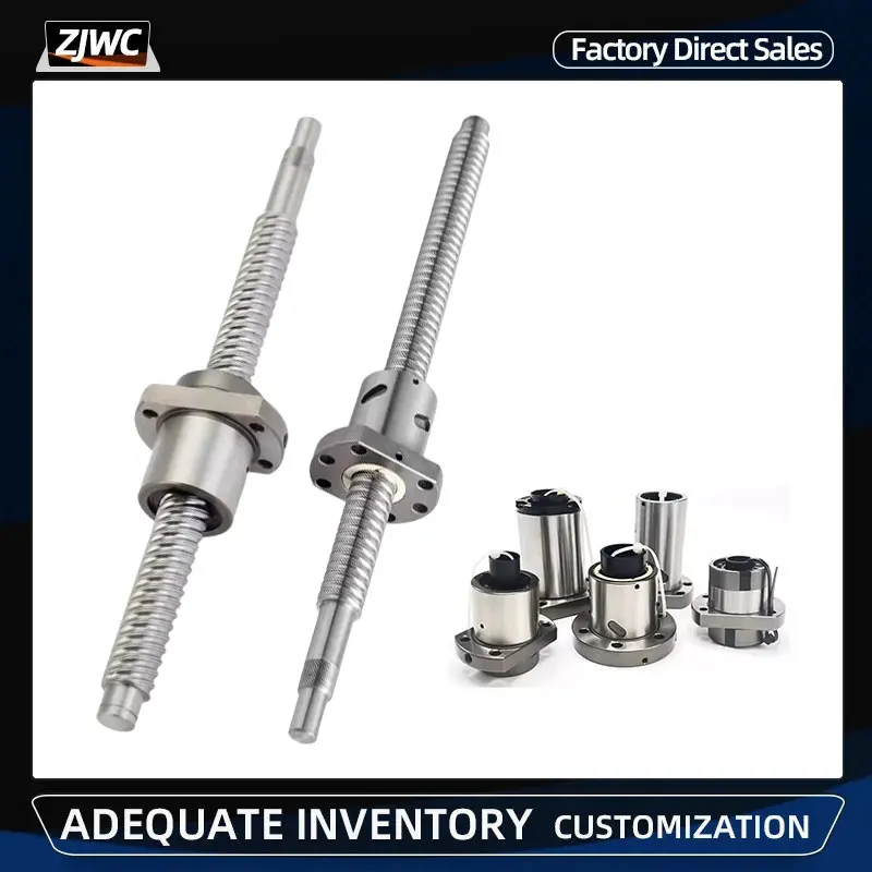 C7 Kugelumlaufspindel SFU1605 SFY1616 SFE1616 SFU1610/1604 DFU1605 L:150-550mm C7 Rolle Kugelumlaufspindel Kugelmutter Metall Image