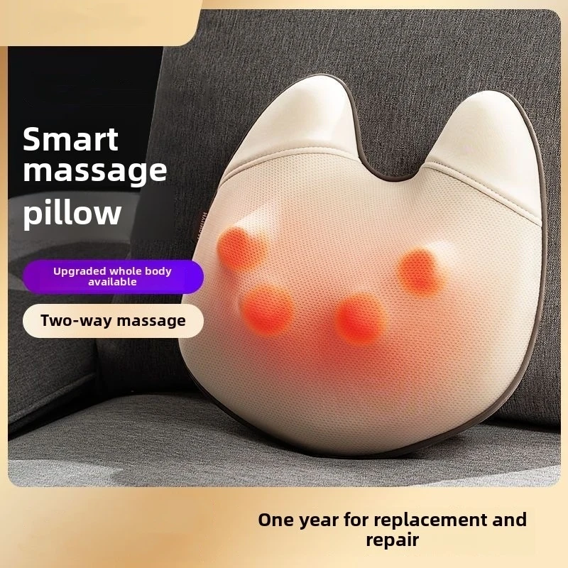 Rückenmassagegerät mit Wärme FSA/HSA erscheinbar, kabelloser Nacken für tiefes Gewebe, Shiatsu-Schultermassagekissen für den ganzen Körper, ideales Geschenk Image
