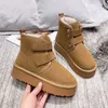 Winter Frauen Stiefeletten Outdoor Schnee Stiefel Neue Plüsch Warme Schuhe Plattform Booties