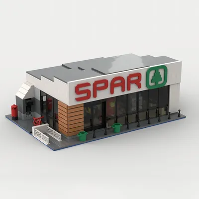 NEUE 2129PCS Stadt Heißer Verkauf Street View Moc Modulare SPAR Convenience Store DIY kreative Ideen Image