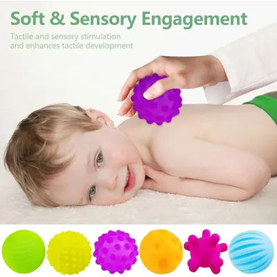 Aktivität strukturierte Multi Soft Ball Montessori Spielzeug für Babys 6-12 Monate sensorische Bälle Image