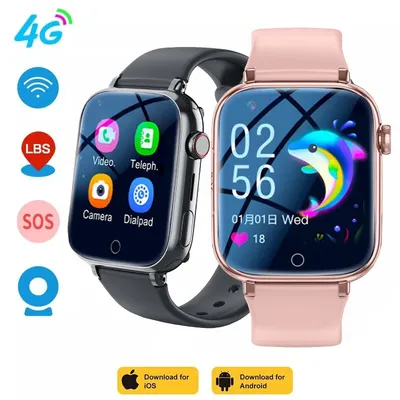 Kinder 4G Smart Watch SOS GPS Standort Video Anruf Sim Karte Für Kinder SmartWatch Kamera