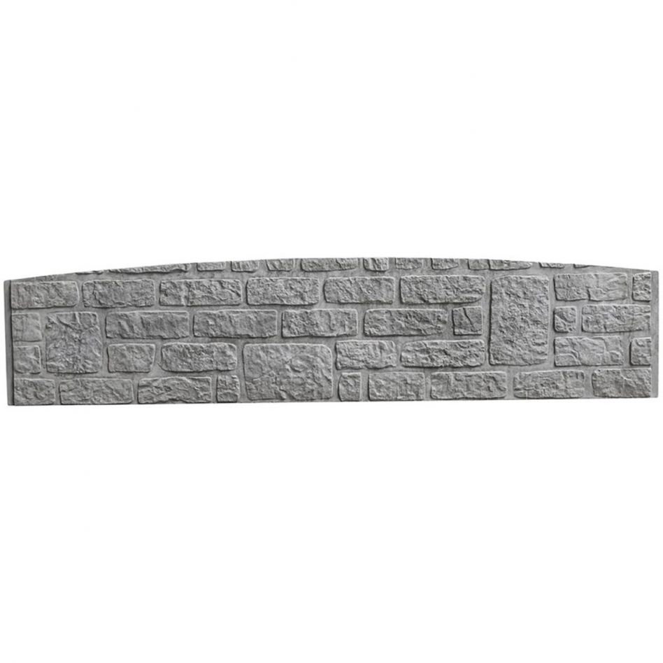 Beckers Betonzaun Standard Bogen-Motiv Romania 200x45x3,5 cm grau Image