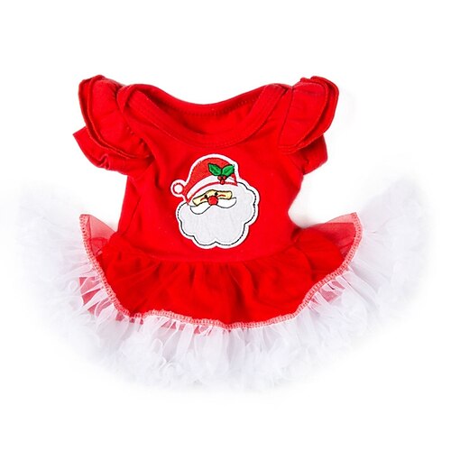 18 Zoll Mädchenpuppe Weihnachtsgeschenk Kleidung und Zubehör Set einschließlich Weihnachtsgeschenk Kleidung und Kleid Geschenk für Kinder (OHNE PUPPE) Image