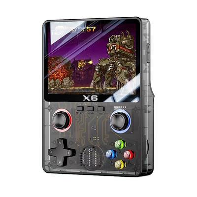 X6 portable retro mini game console 3.5-inch IPS display controller connection support ATJ22735 32-bit RISC children's gift