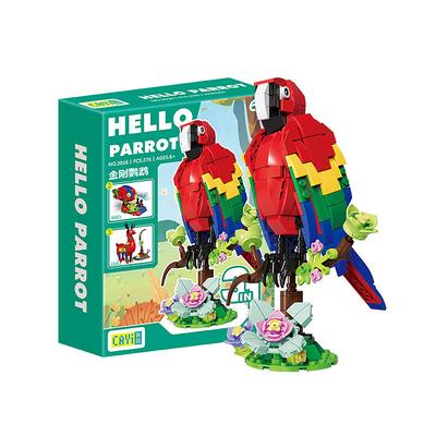 Parrots Building Blocks 3 in 1 Creator Birds Animals Figures - from Parrot to Deer to Fish STEM Birds Building Blocks Toys for Kids Ages 7 and Up