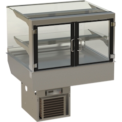 HAGOLA Showcase "Stockholm" eckig, für 2 Kuchenbleche, 2 Auslagen. 920x510/200+325x792mm (BxHxT) steckerfertig mit Transporthalterung Image