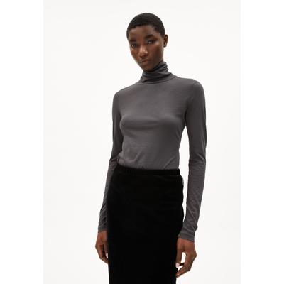 GRAZILIAA SOFT - Frauen Slim Fit Longsleeve - grau (Größe: M) Image