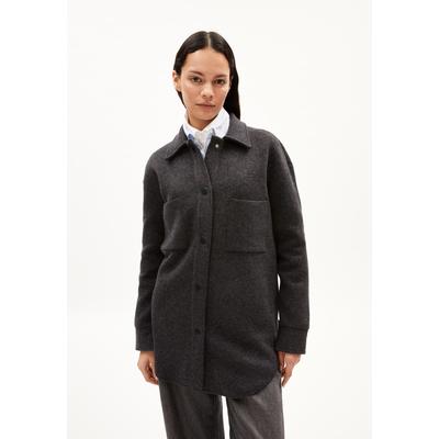 ALMARAA - Frauen Loose Fit Strick Cardigan - grau (Größe: L) Image