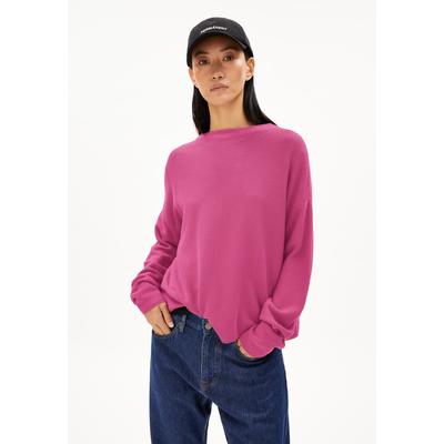 MERINAA LINKS LINKS - Frauen Loose Fit Strickpullover - rose (Größe: S)